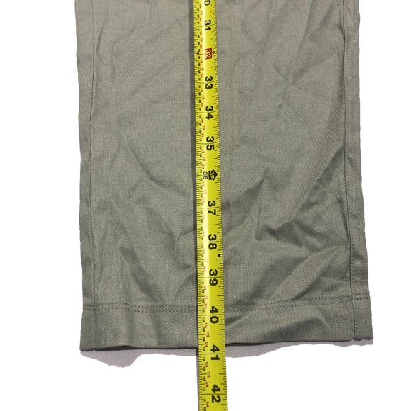 32 Degrees Cool Womens Size XL Sage Green Drawstring Stretch Linen Blend Pants - Picture 3 of 7